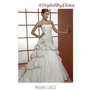 Demetrios OreaSposa White Wedding Gown (Style # L612)